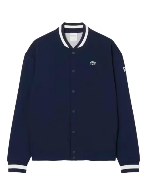 Lacoste chamarra bomber con logo bordado