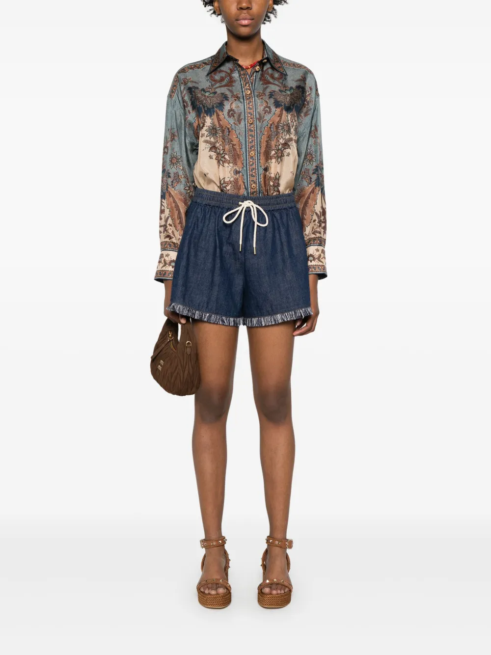ZIMMERMANN Ascension blouse - Blauw