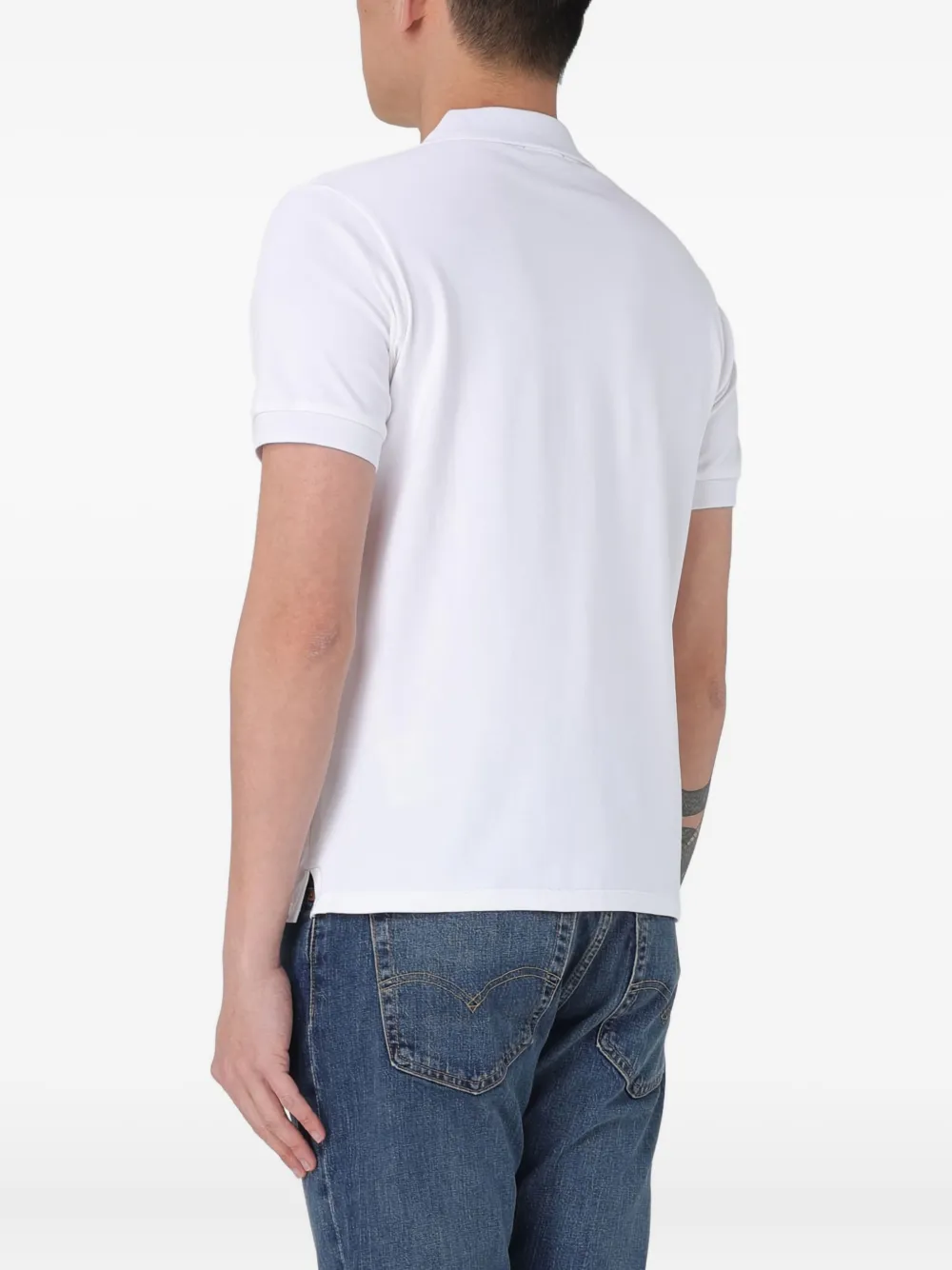 Add Poloshirt met logo - Wit