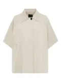 Add cotton shirt jacket - Neutrals