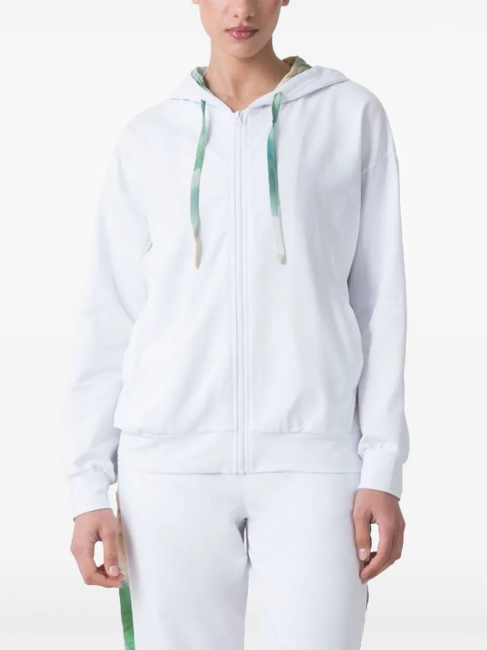 DI SIONE DANZA Giacca zip-fastening hoodie Wit
