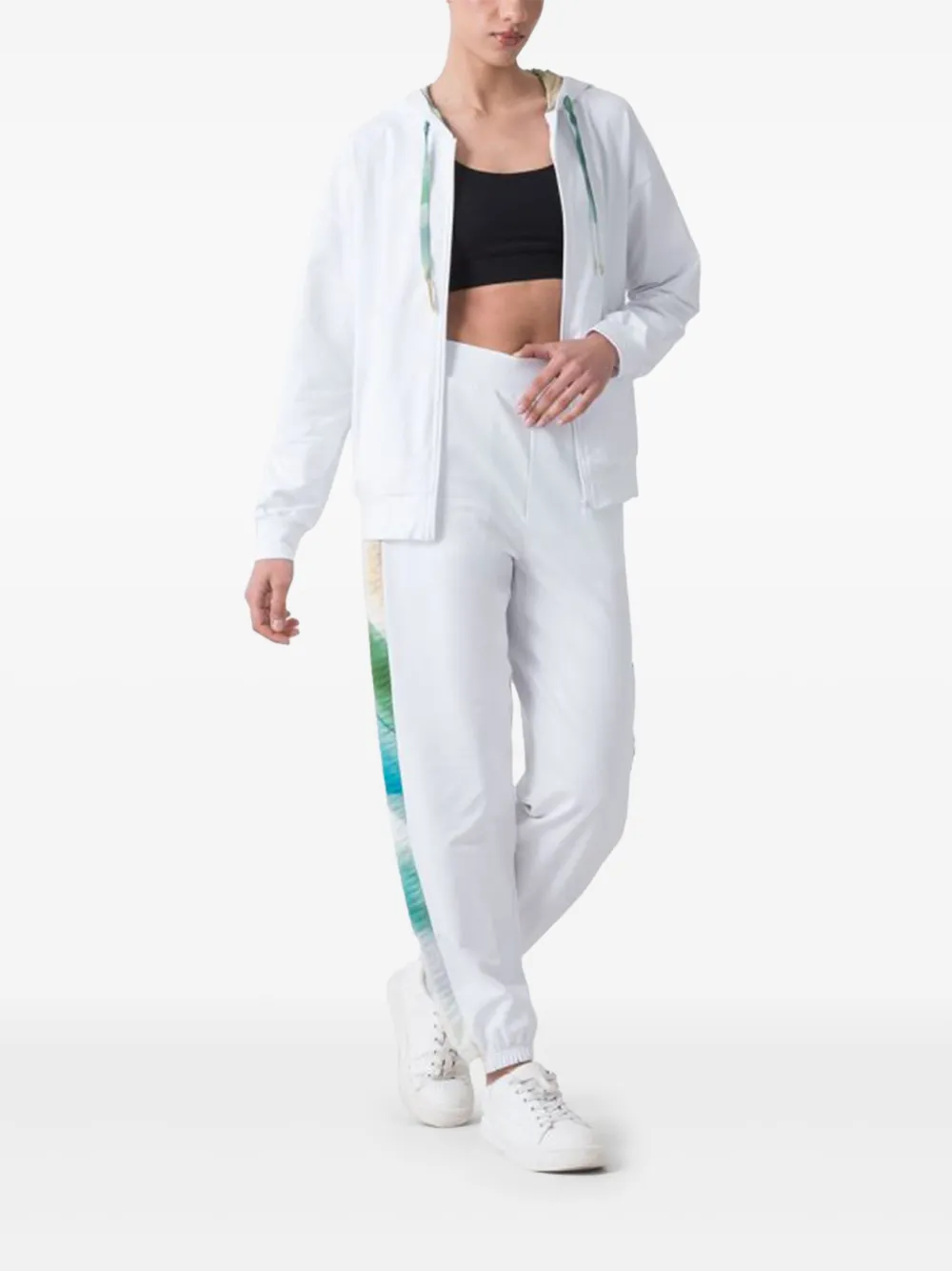DIMENSIONE DANZA Giacca zip-fastening hoodie Wit