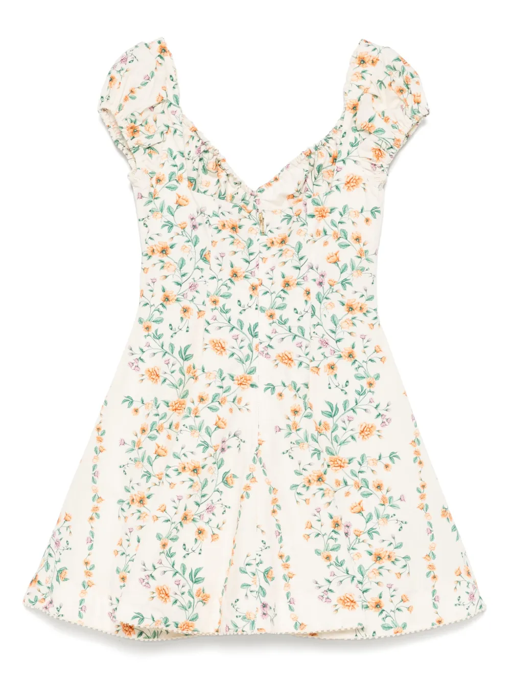 Agua By Agua Bendita floral-print cotton dress - Beige