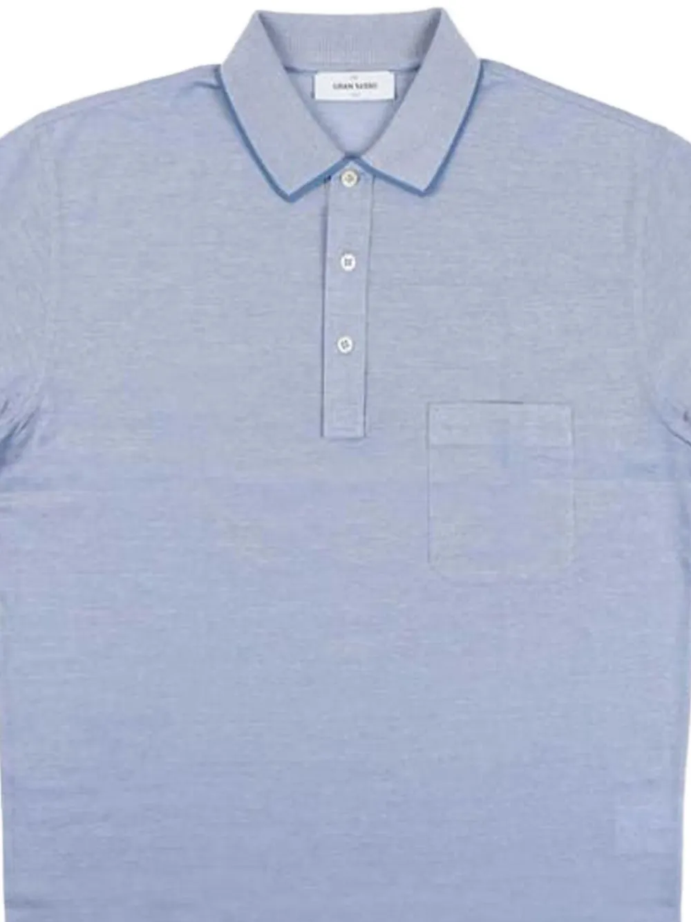 Gran Sasso Katoenen poloshirt - Blauw