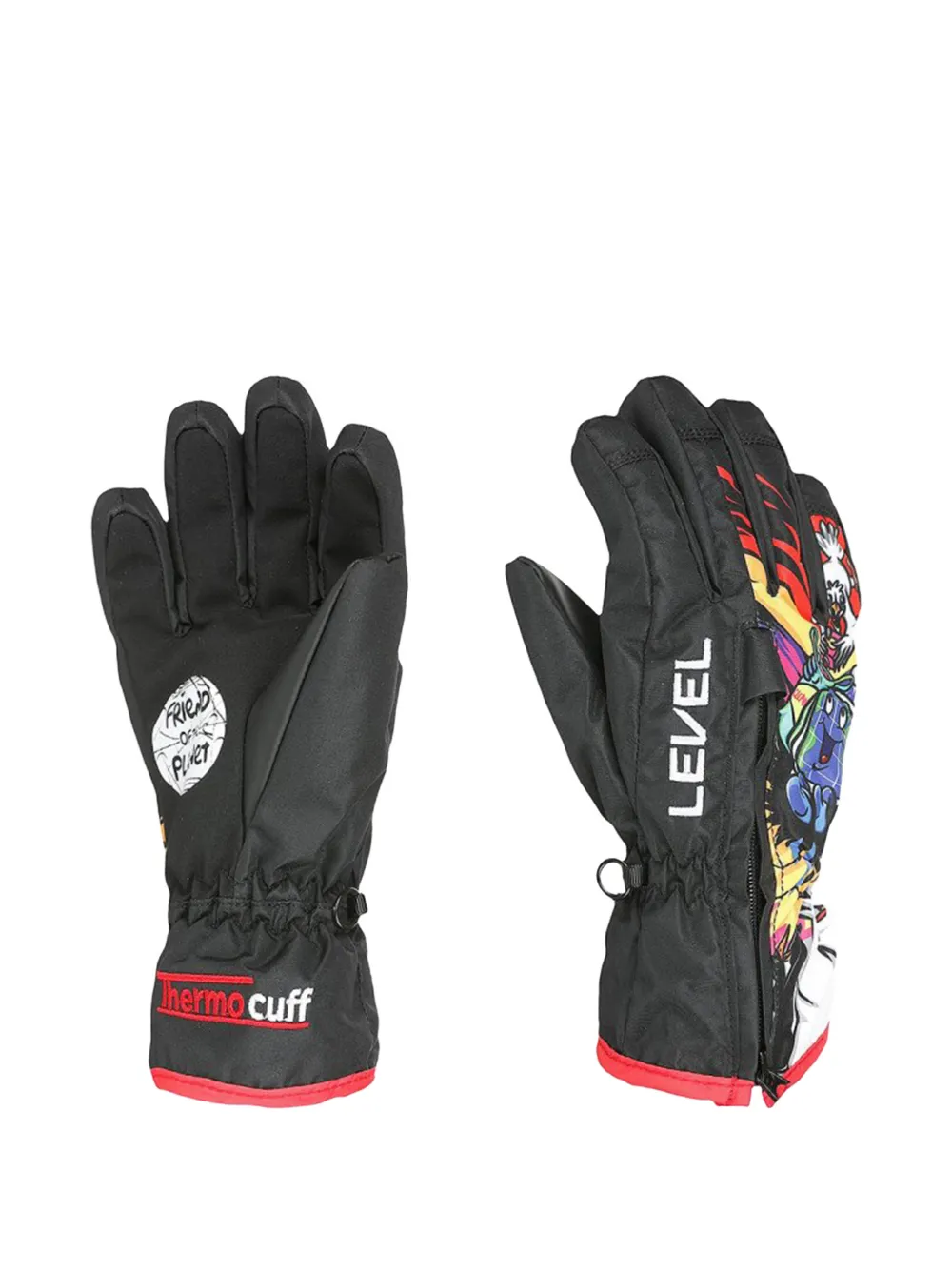  Level Kids Dudy Gloves - Black 