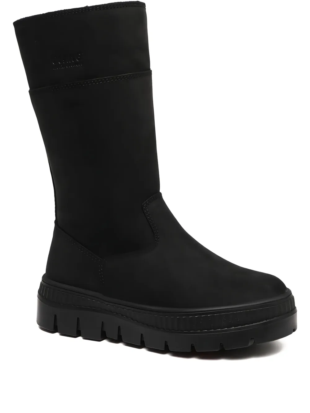 OLANG leather platform boots Black