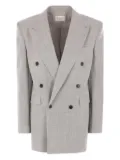 Saint Laurent wool-silk blazer - Grey