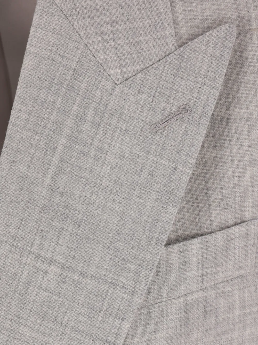 Saint Laurent Blazer van wol-zijde Grijs