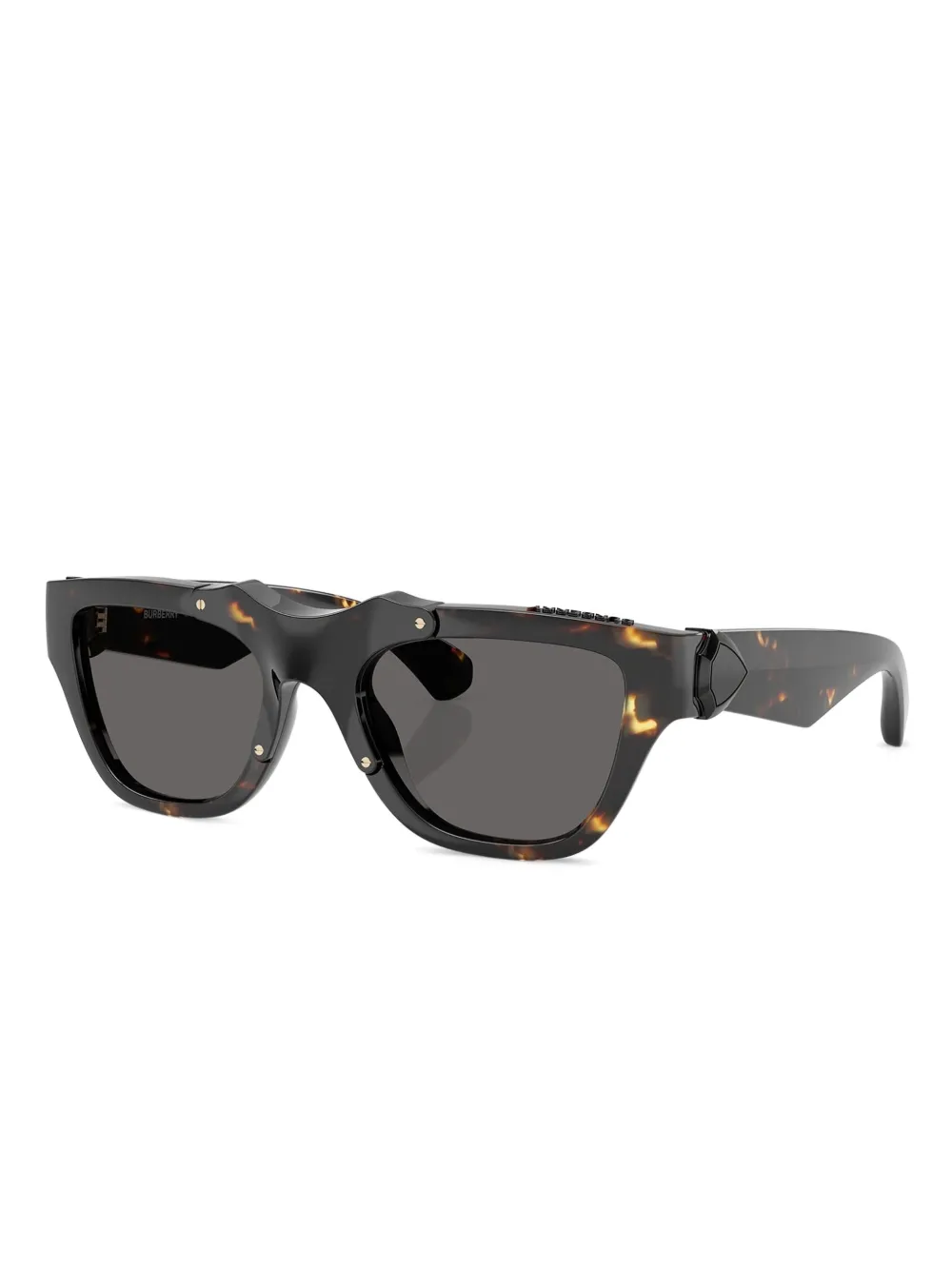 Burberry Eyewear Zonnebril met rechthoekig montuur Bruin