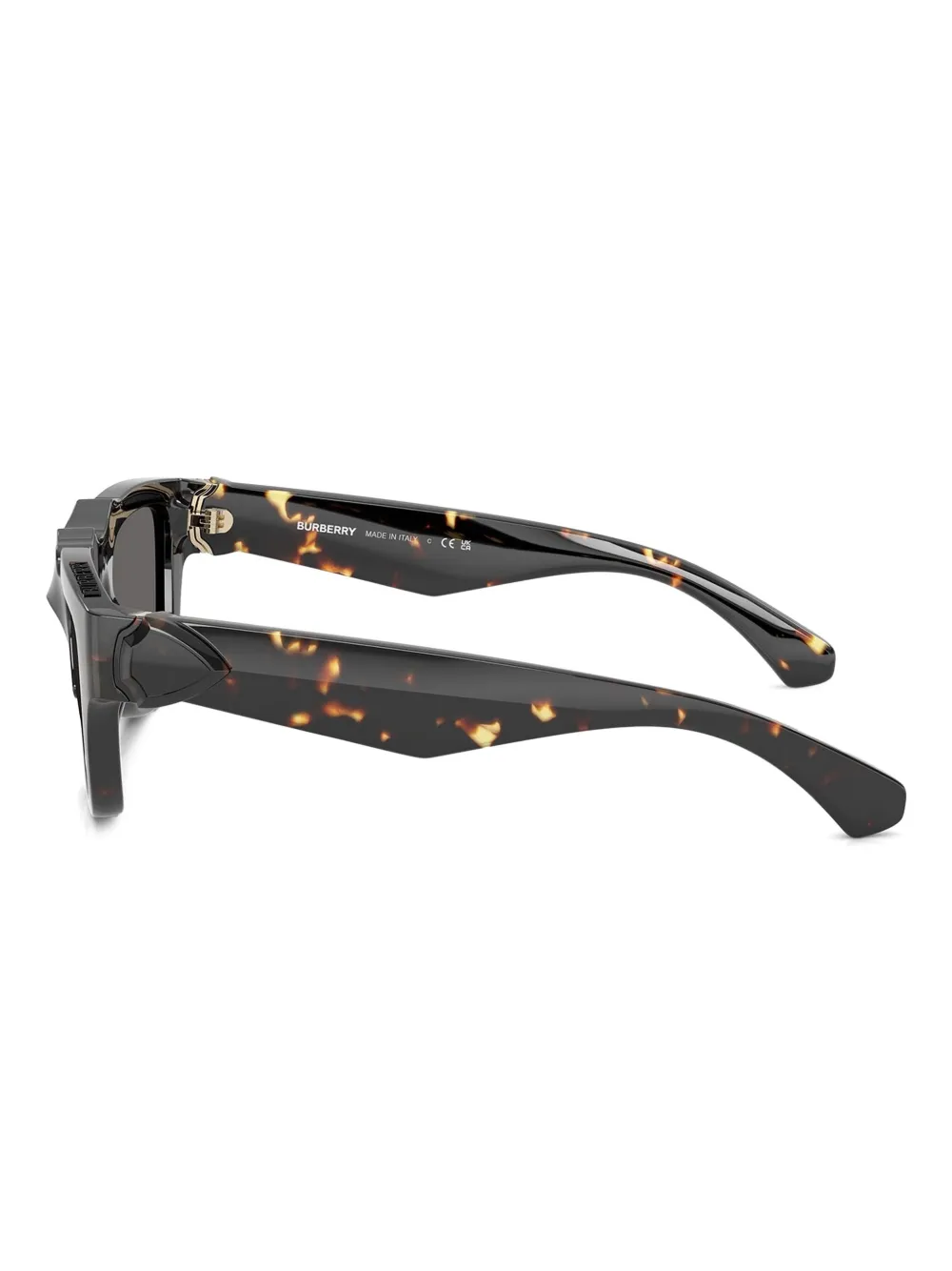 Burberry Eyewear Zonnebril met rechthoekig montuur Bruin