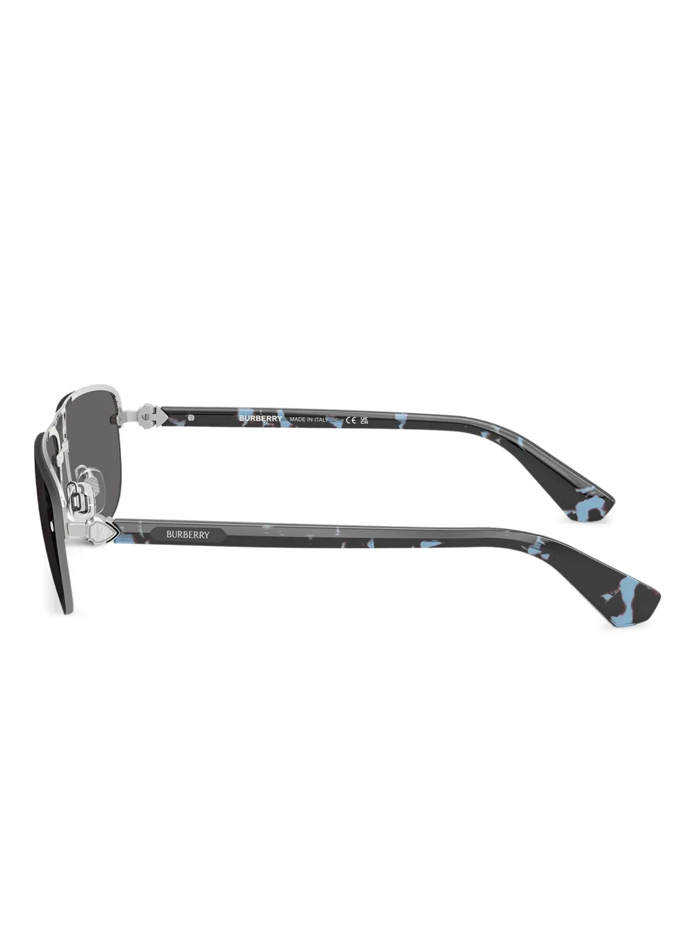 Burberry Eyewear Zonnebril met piloten montuur Silver