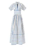 Rosie Assoulin Ask for Directions striped maxi dress - White
