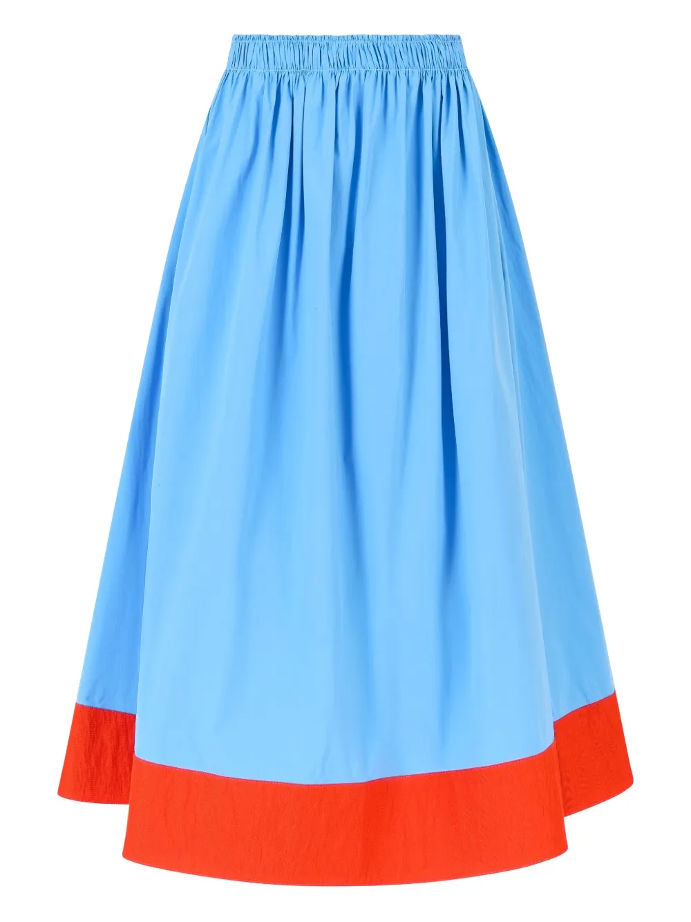 Rosie Assoulin Shirred Poplin midi skirt | azul | Image 1