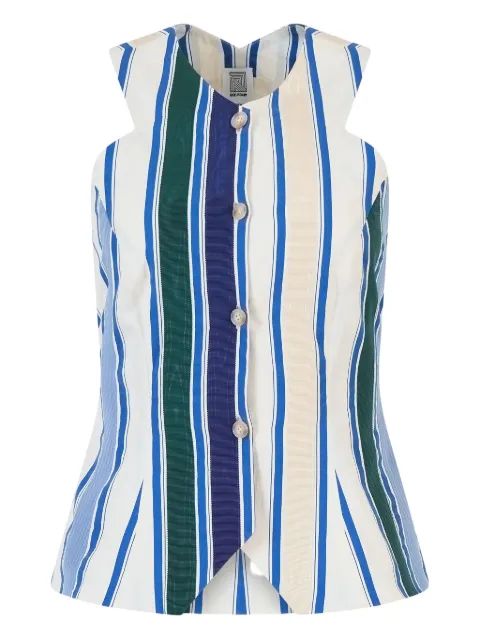 Rosie Assoulin Ribbon King striped top