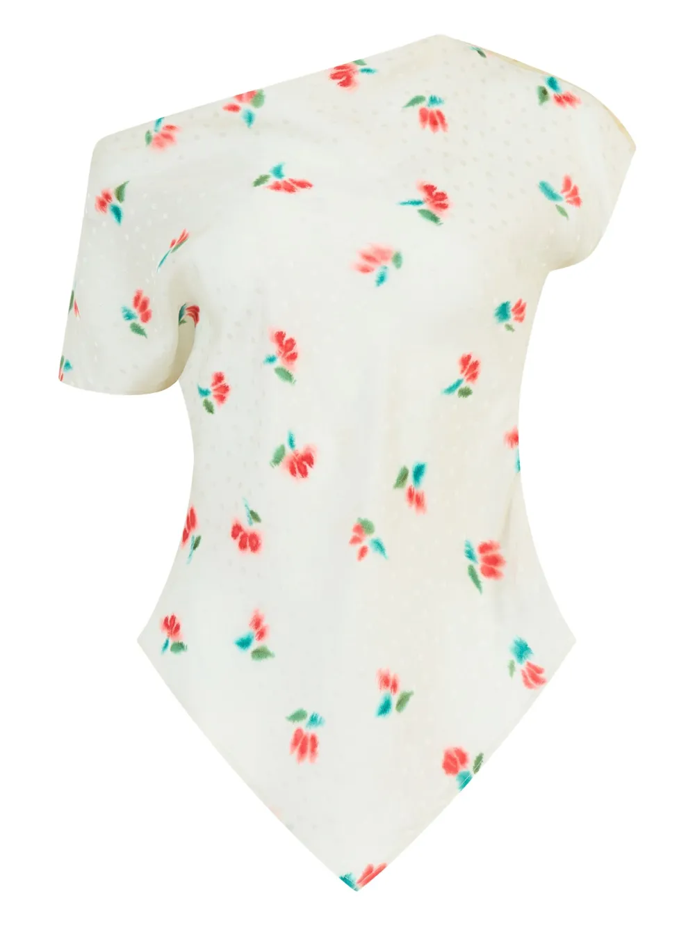 Rosie Assoulin Tulip Jacquard Silk T-shirt