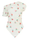 Rosie Assoulin Tulip Jacquard silk T-shirt - White