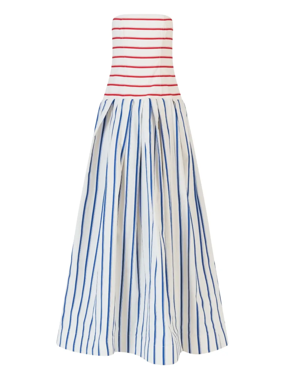 Rosie Assoulin Gestreepte maxi-jurk Wit