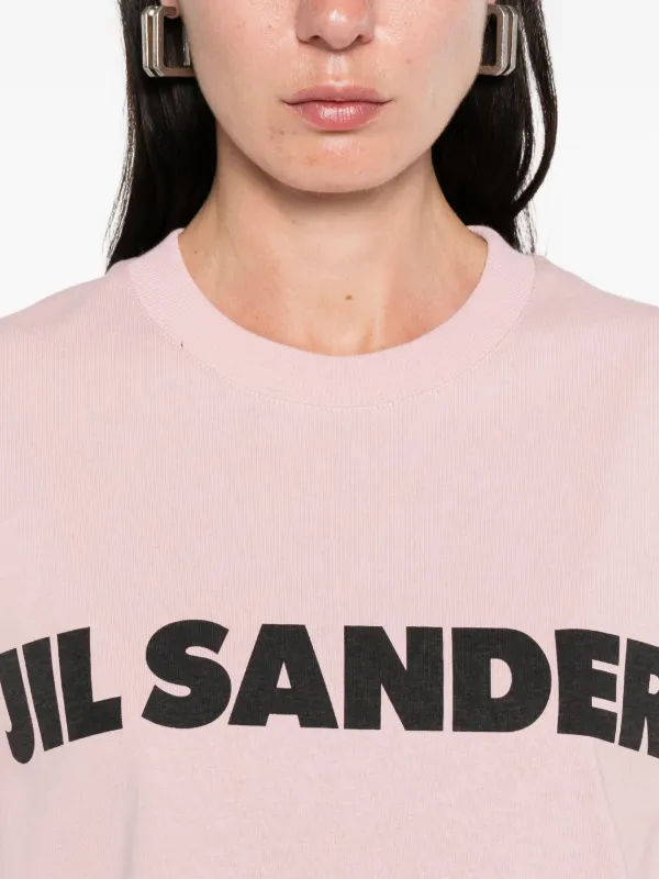 Jil Sander logo-print T-shirt | Pink | FARFETCH ZA