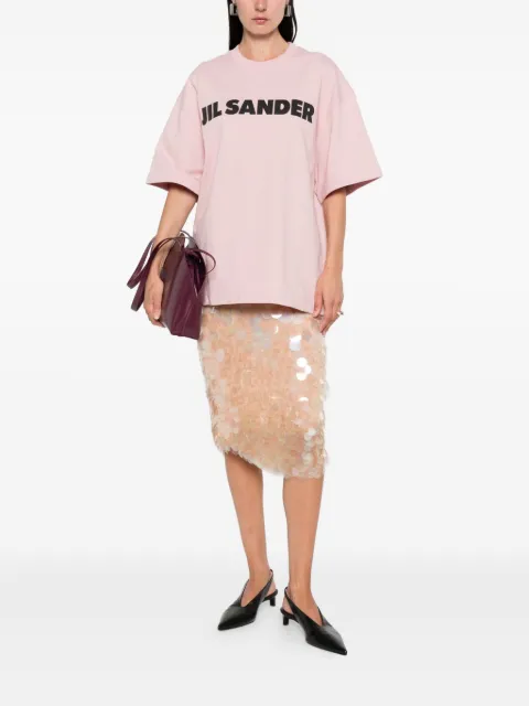 Jil Sander playera con logo estampado