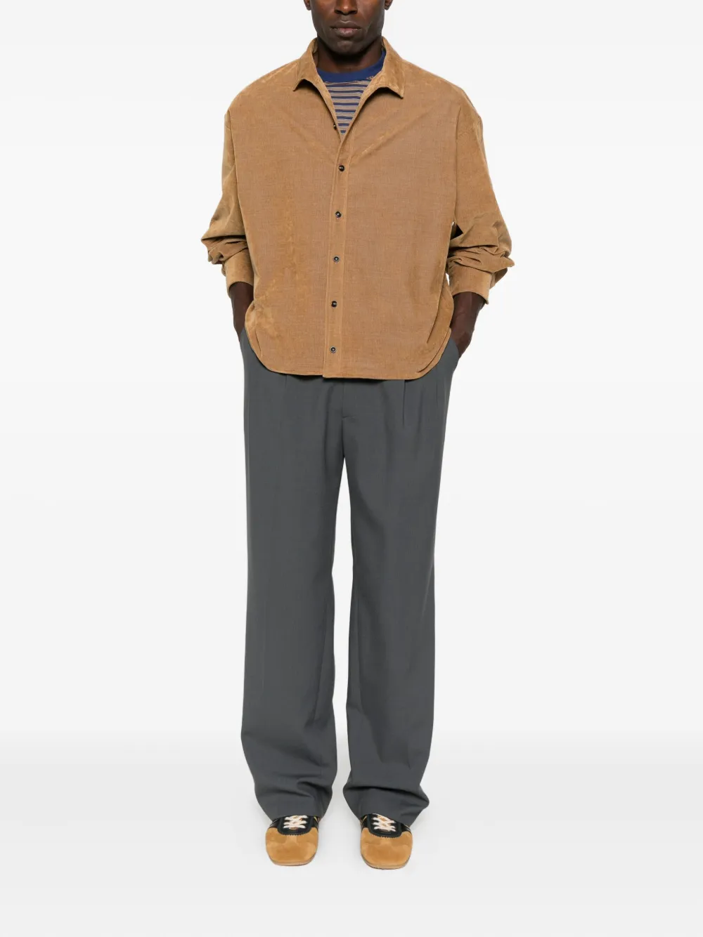 Kolor Button-down overhemd - Bruin