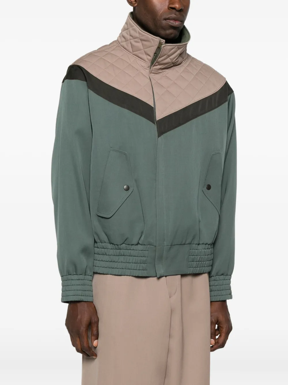 Kolor Jack met gewatteerd vlak Groen