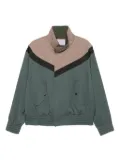 Kolor quilted-panel zip-up jacket - Green