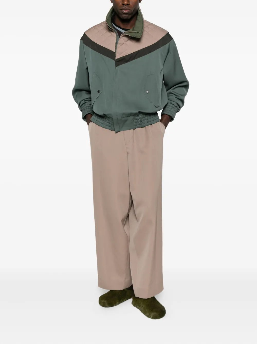 Kolor Trainingsbroek met trekkoordtaille - Beige
