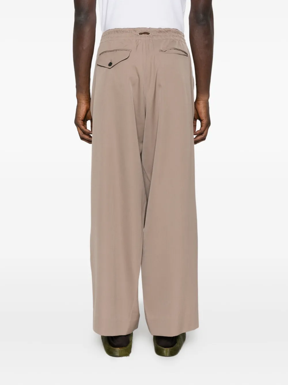 Kolor Trainingsbroek met trekkoordtaille Beige