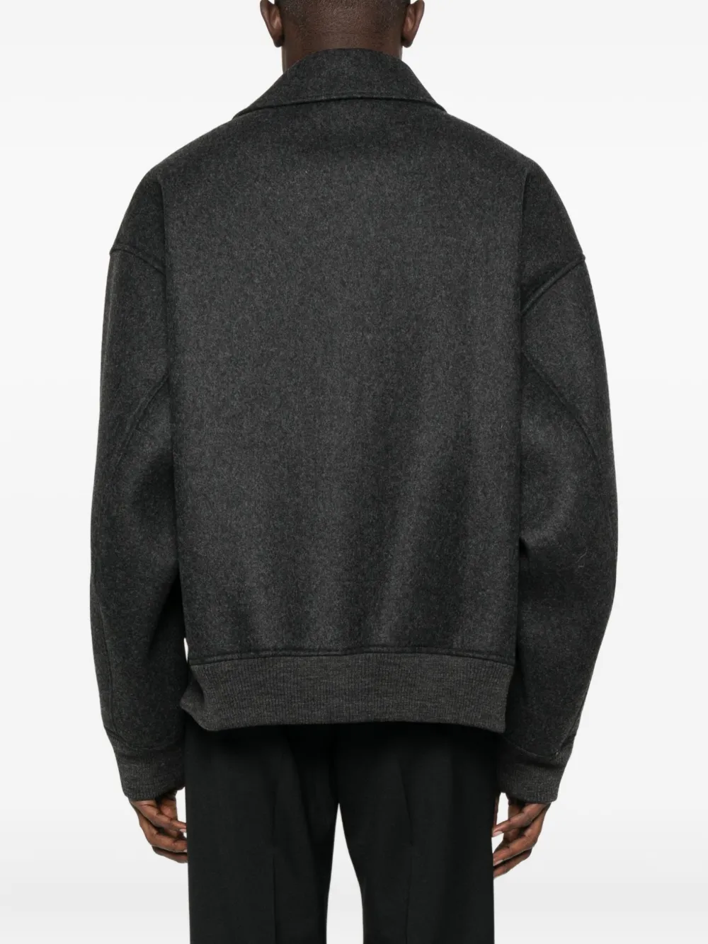 Kolor Zip-up Flap-pocket Jacket In Black