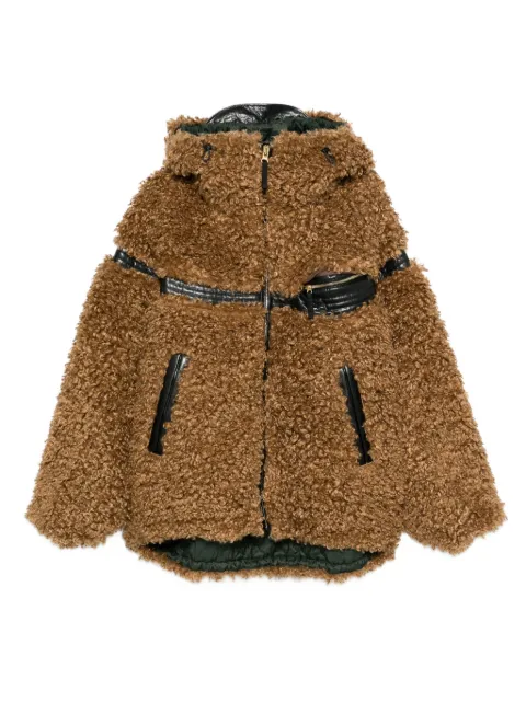 Kolor faux fur hooded jacket