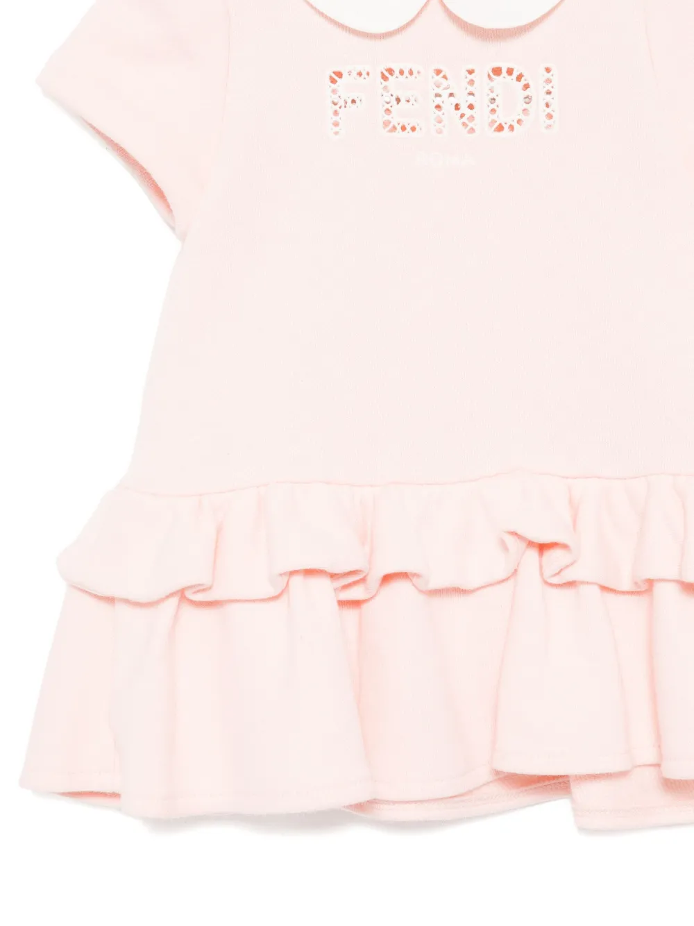 Fendi Kids Jurk met korte mouwen Roze