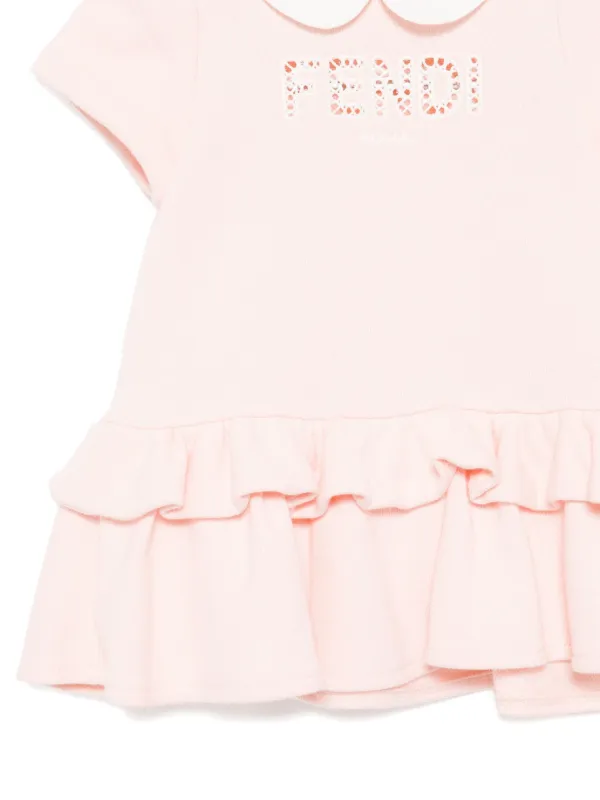 Fendi Kids ショートスリーブ ワンピース | ピンク | FARFETCH JP