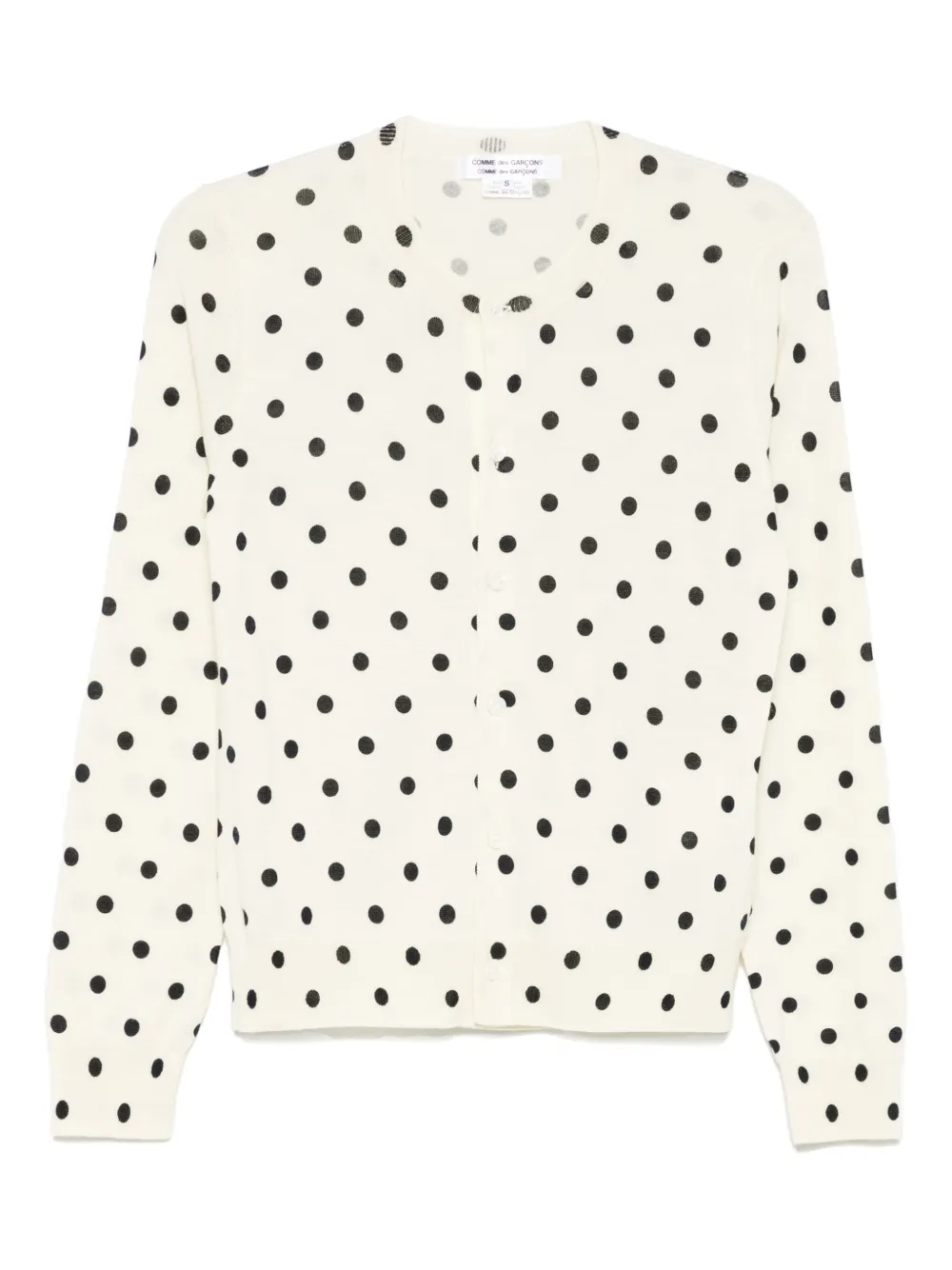 COMME DES GARÇONS POLKA-DOT CARDIGAN