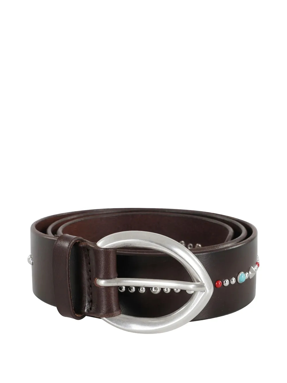 Orciani stud-embellished belt - Bruin