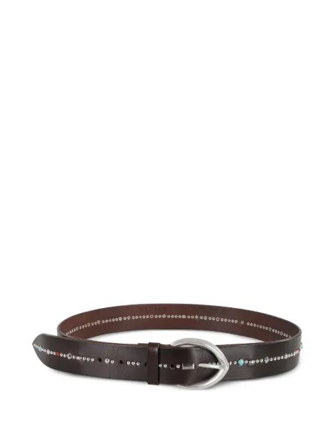 Orciani decorative studded leather belt
