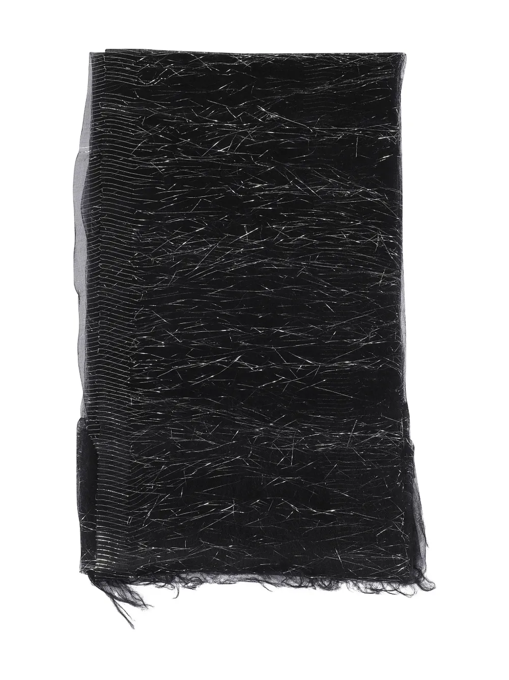 Faliero Sarti lurex-detail scarf Zwart