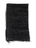Faliero Sarti lurex-detail scarf - Black