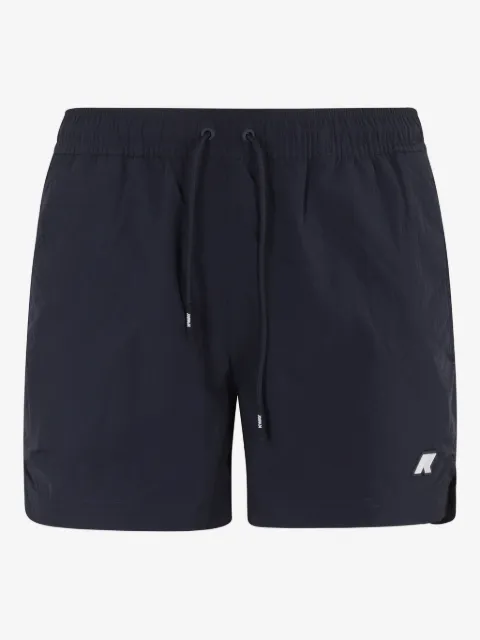 K-Way logo-patch swim shorts