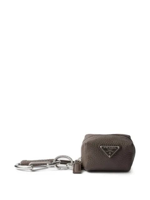 Prada leather bag charm