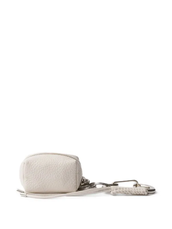 Prada Leather Bag Charm | Neutrals | FARFETCH