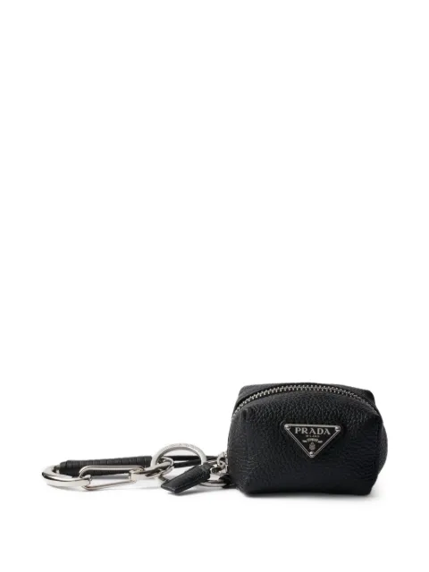 Prada leather bag charm