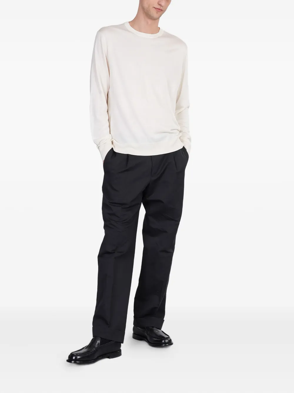 Ballantyne lightweight long-sleeve sweater - Beige