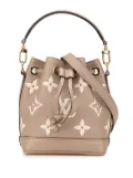 Louis Vuitton Pre-Owned 2021-2024 Bicolor Monogram Empreinte Nano Noe bucket bag - Brown