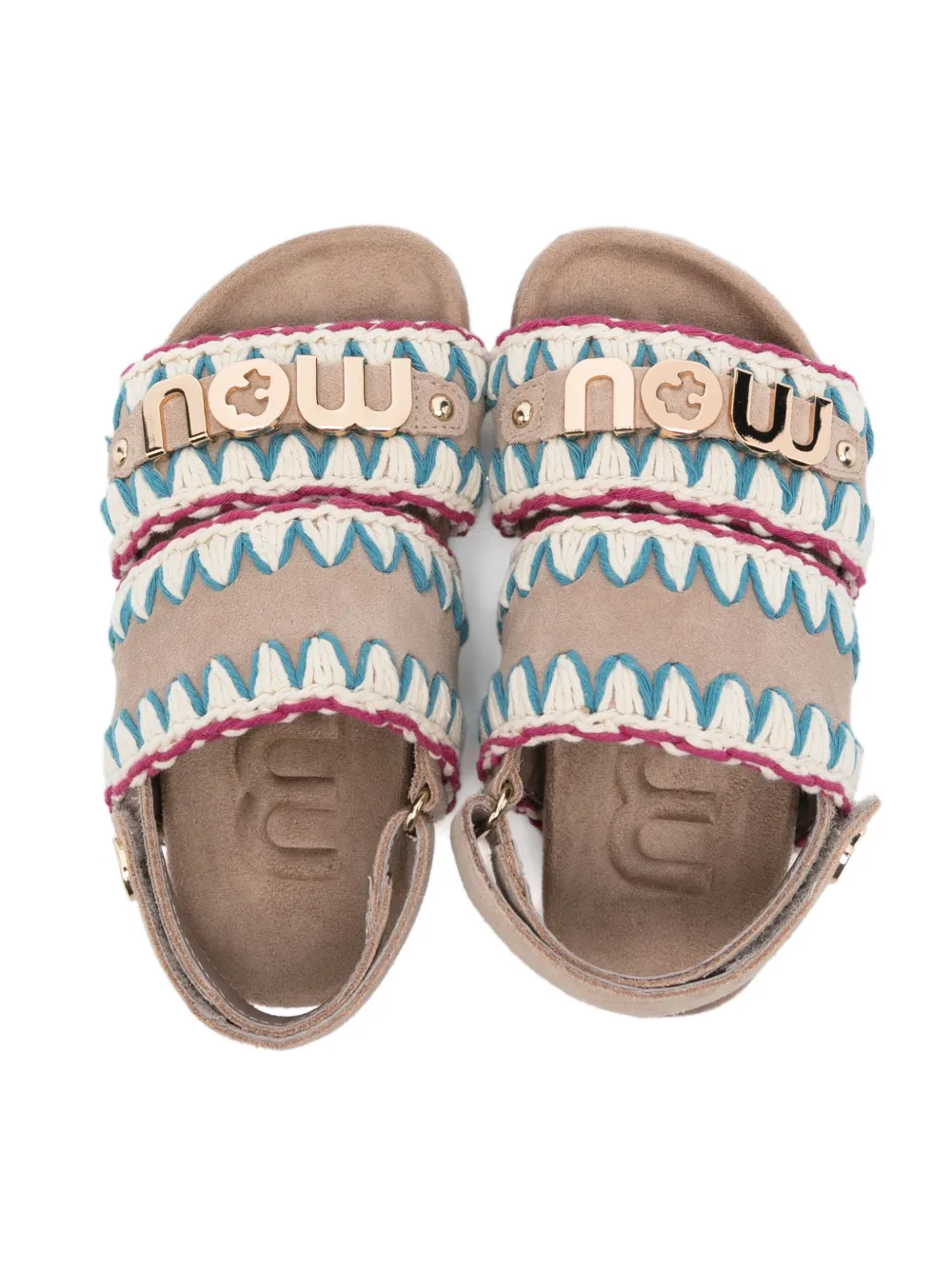 Mou Kids Suède sandalen Beige