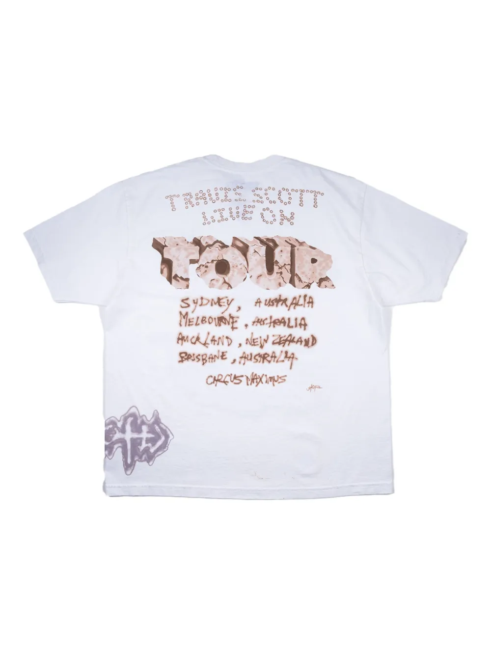 Travis Scott Utopia Skitzo Tour T-shirt - Wit