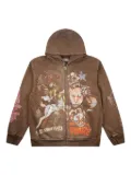 Travis Scott Utopia CM zip-up hoodie - Brown