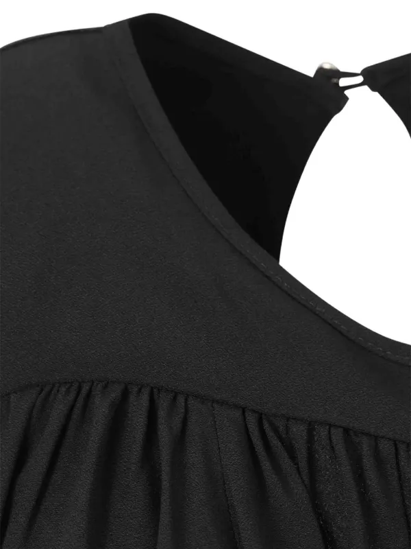 【関税込み】MCQ ブラック シャーリング ミニドレス Rabanne シャーリング ミニドレス | ブラック | FARFETCH JP