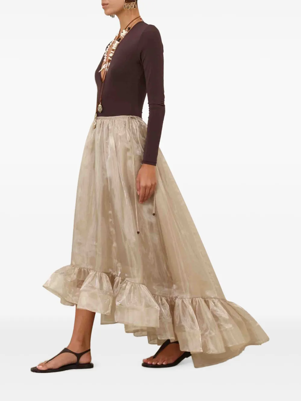 Zimmermann Dawning Sleeve Bodysuit