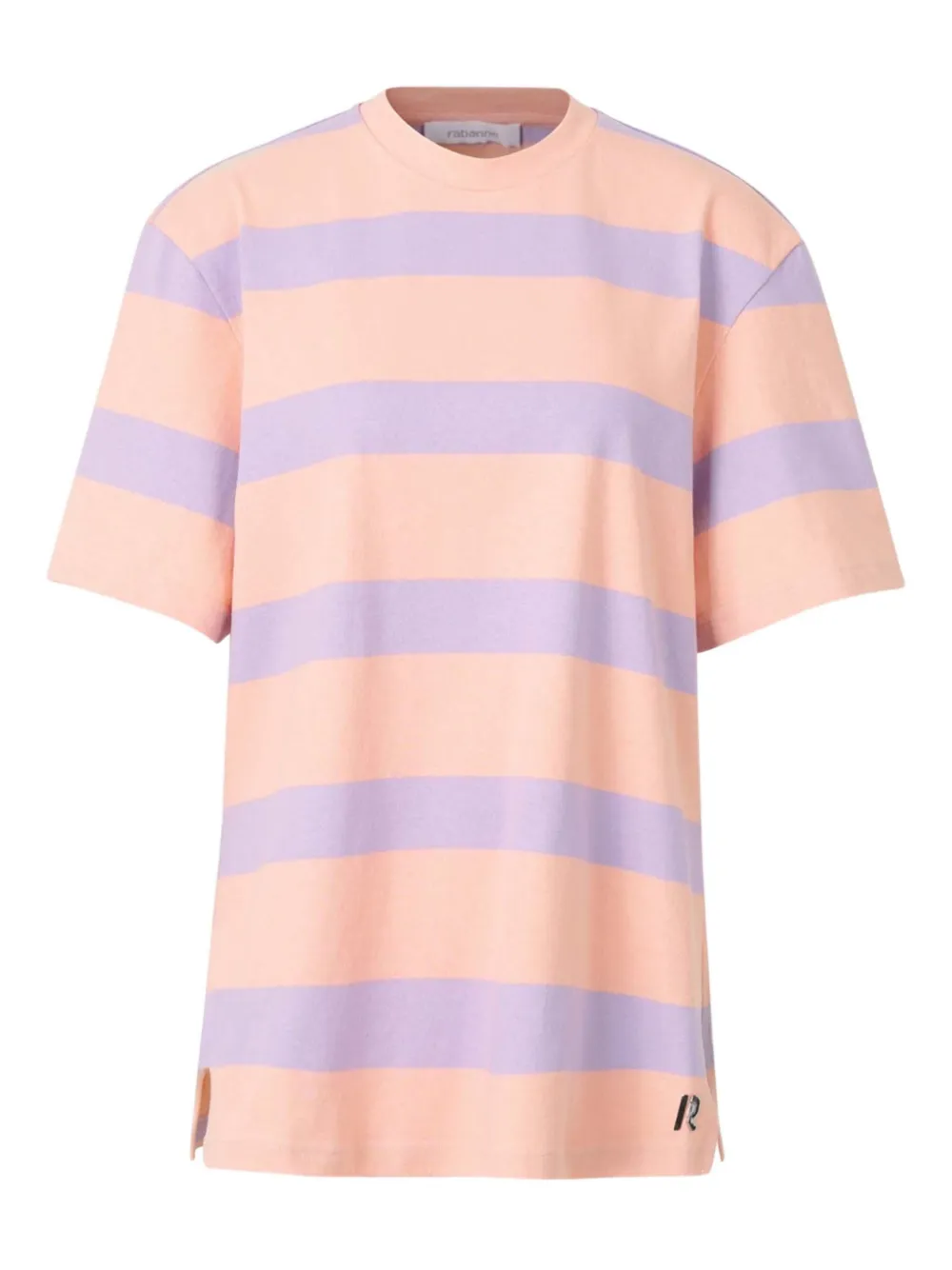 Rabanne playera con rayas estampadas | rosado | Image 1