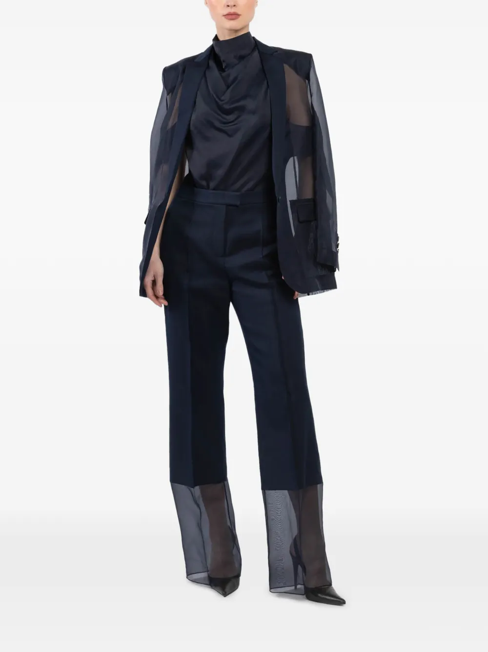 Barbara Bui Broek met vlakken - Blauw